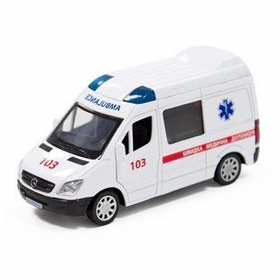 Автомодель дитяча Швидка допомога MERCEDES-BENZ SPRINTER TechnoDrive 250295 інерційна 250295 фото